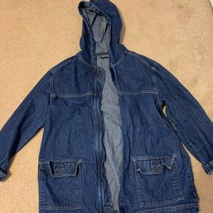 Oversized jean jacket